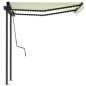 Automatische Markise mit LED & Windsensor 3x2,5 m Creme Automatische Markise mit LED & Windsensor 3x2,5 m Creme