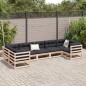 vidaXL 7-tlg. Garten-Sofagarnitur mit Kissen Massivholz Kiefer vidaXL 7-tlg. Garten-Sofagarnitur mit Kissen Massivholz Kiefer