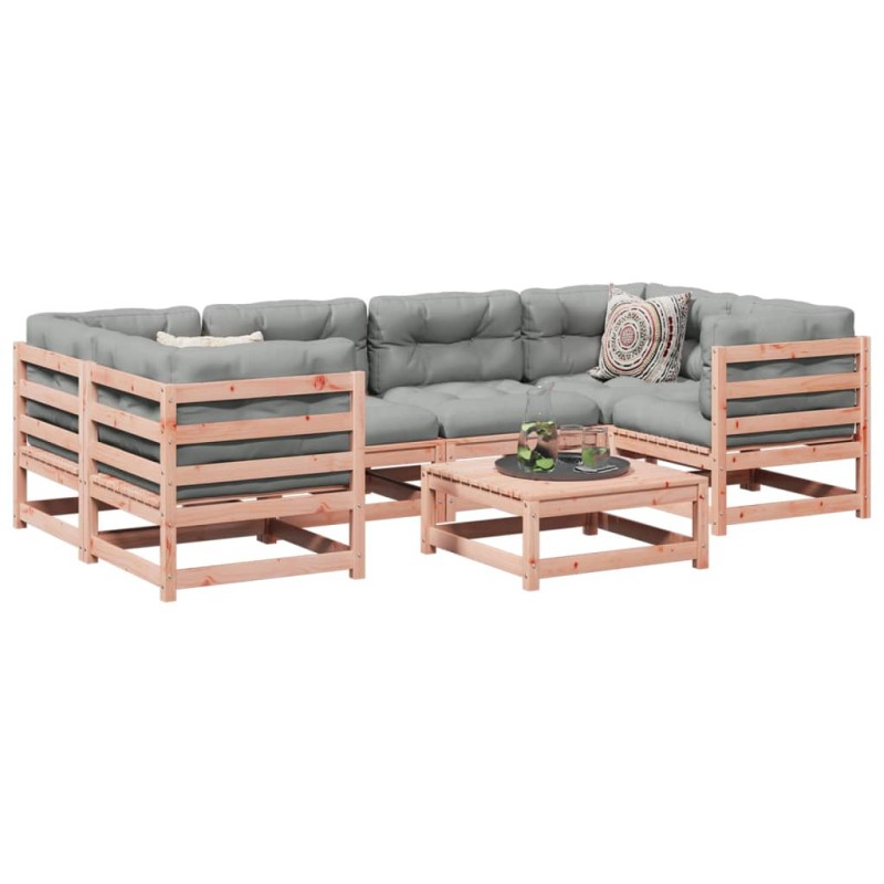 vidaXL 7-tlg. Garten-Sofagarnitur mit Kissen Massivholz Douglasie vidaXL 7-tlg. Garten-Sofagarnitur mit Kissen Massivholz Douglasie