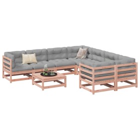 vidaXL 9-tlg. Garten-Sofagarnitur Massivholz Douglasie