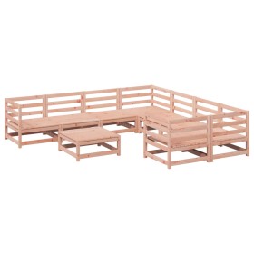 vidaXL 9-tlg. Garten-Sofagarnitur Massivholz Douglasie