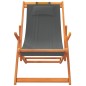 vidaXL Strandstühle 2 Stk. Klappbar Grau Stoff vidaXL Strandstühle 2 Stk. Klappbar Grau Stoff