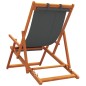 vidaXL Strandstühle 2 Stk. Klappbar Grau Stoff vidaXL Strandstühle 2 Stk. Klappbar Grau Stoff