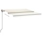 Automatische Markise mit LED & Windsensor 4x3 m Cremeweiß Automatische Markise mit LED & Windsensor 4x3 m Cremeweiß