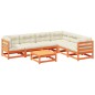 vidaXL 7-tlg. Garten-Sofagarnitur mit Kissen Wachsbraun Kiefernholz vidaXL 7-tlg. Garten-Sofagarnitur mit Kissen Wachsbraun Kiefernholz