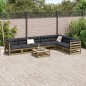 vidaXL 8-tlg. Garten-Sofagarnitur Kiefernholz Imprägniert vidaXL 8-tlg. Garten-Sofagarnitur Kiefernholz Imprägniert