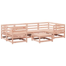 vidaXL 7-tlg. Garten-Sofagarnitur Massivholz Douglasie