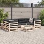 vidaXL 7-tlg. Garten-Sofagarnitur mit Kissen Massivholz Kiefer vidaXL 7-tlg. Garten-Sofagarnitur mit Kissen Massivholz Kiefer