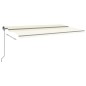 Automatische Markise mit LED & Windsensor 6x3 m Cremeweiß Automatische Markise mit LED & Windsensor 6x3 m Cremeweiß