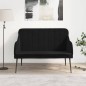 vidaXL Sitzbank Schwarz 110x76x80 cm Samt vidaXL Sitzbank Schwarz 110x76x80 cm Samt