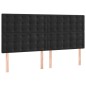vidaXL Boxspringbett mit Matratze Schwarz 180x200 cm Samt vidaXL Boxspringbett mit Matratze Schwarz 180x200 cm Samt