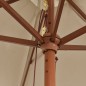 vidaXL Sonnenschirm mit Holzmast Taupe 299x240 cm vidaXL Sonnenschirm mit Holzmast Taupe 299x240 cm