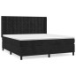 vidaXL Boxspringbett mit Matratze Schwarz 180x200 cm Samt vidaXL Boxspringbett mit Matratze Schwarz 180x200 cm Samt