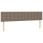 vidaXL Boxspringbett mit Matratze & LED Taupe 180x200 cm Stoff vidaXL Boxspringbett mit Matratze & LED Taupe 180x200 cm Stoff