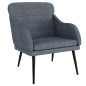 vidaXL Sessel Dunkelgrau 63x76x80 cm Samt vidaXL Sessel Dunkelgrau 63x76x80 cm Samt