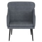 vidaXL Sessel Dunkelgrau 63x76x80 cm Samt vidaXL Sessel Dunkelgrau 63x76x80 cm Samt