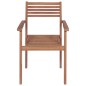 vidaXL Stapelbare Gartenstühle mit Kissen 6 Stk. Massivholz Teak vidaXL Stapelbare Gartenstühle mit Kissen 6 Stk. Massivholz Teak