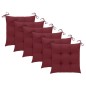 vidaXL Stapelbare Gartenstühle mit Kissen 6 Stk. Massivholz Teak vidaXL Stapelbare Gartenstühle mit Kissen 6 Stk. Massivholz Teak