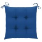 vidaXL Gartenstühle 4 Stk. mit Blauen Kissen Massivholz Teak vidaXL Gartenstühle 4 Stk. mit Blauen Kissen Massivholz Teak