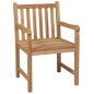 vidaXL Gartenstühle 6 Stk. mit Weinroten Kissen Massivholz Teak vidaXL Gartenstühle 6 Stk. mit Weinroten Kissen Massivholz Teak