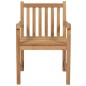 vidaXL Gartenstühle 6 Stk. mit Weinroten Kissen Massivholz Teak vidaXL Gartenstühle 6 Stk. mit Weinroten Kissen Massivholz Teak