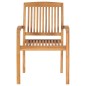 vidaXL Gartenstühle 2 Stk. mit Hellgrünen Kissen Massivholz Teak vidaXL Gartenstühle 2 Stk. mit Hellgrünen Kissen Massivholz Teak