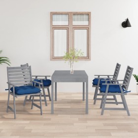 vidaXL Garten-Essstühle mit Kissen 4 Stk. Massivholz Akazie