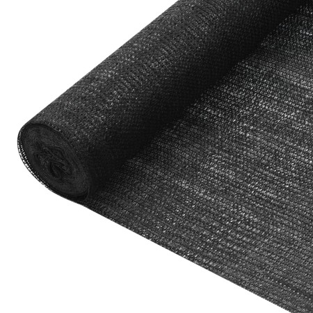 vidaXL Zaunblende Schwarz 1,8x10 m HDPE 75 g/m² 