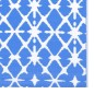 vidaXL Outdoor-Teppich Blau und Weiß 190x290 cm PP vidaXL Outdoor-Teppich Blau und Weiß 190x290 cm PP