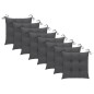 vidaXL Stapelbare Gartenstühle mit Kissen 8 Stk. Massivholz Teak vidaXL Stapelbare Gartenstühle mit Kissen 8 Stk. Massivholz Teak
