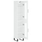Highboard Weiß 34,5x34x180 cm Holzwerkstoff Highboard Weiß 34,5x34x180 cm Holzwerkstoff