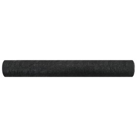 vidaXL Zaunblende Schwarz 1x10 m HDPE 75 g/m² 