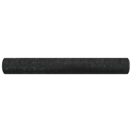 vidaXL Zaunblende Schwarz 1x10 m HDPE 75 g/m² 