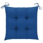 vidaXL Gartenstühle 4 Stk. mit Blauen Kissen Massivholz Teak vidaXL Gartenstühle 4 Stk. mit Blauen Kissen Massivholz Teak