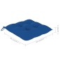 vidaXL Gartenstühle 4 Stk. mit Blauen Kissen Massivholz Teak vidaXL Gartenstühle 4 Stk. mit Blauen Kissen Massivholz Teak