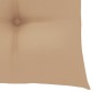 vidaXL Schaukelstuhl mit Beige Kissen Massivholz Teak vidaXL Schaukelstuhl mit Beige Kissen Massivholz Teak