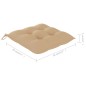 vidaXL Gartenstühle 2 Stk. mit Kissen Massivholz Teak vidaXL Gartenstühle 2 Stk. mit Kissen Massivholz Teak