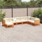 vidaXL 8-tlg. Garten-Sofagarnitur Wachsbraun Massivholz Kiefer vidaXL 8-tlg. Garten-Sofagarnitur Wachsbraun Massivholz Kiefer