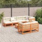 vidaXL 8-tlg. Garten-Sofagarnitur Wachsbraun Massivholz Kiefer vidaXL 8-tlg. Garten-Sofagarnitur Wachsbraun Massivholz Kiefer