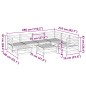 vidaXL 8-tlg. Garten-Sofagarnitur Wachsbraun Massivholz Kiefer vidaXL 8-tlg. Garten-Sofagarnitur Wachsbraun Massivholz Kiefer