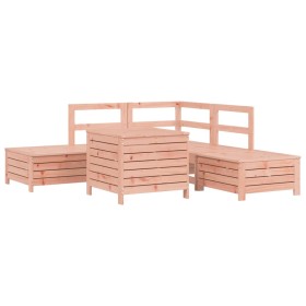 vidaXL 6-tlg. Garten-Sofagarnitur Massivholz Douglasie