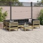 vidaXL 7-tlg. Garten-Sofagarnitur mit Kissen Kiefernholz Imprägniert vidaXL 7-tlg. Garten-Sofagarnitur mit Kissen Kiefernholz Imprägniert