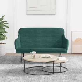 vidaXL Sitzbank Dunkelgrün 110x76x80 cm Samt