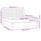 vidaXL Boxspringbett mit Matratze Creme 180x200 cm Stoff vidaXL Boxspringbett mit Matratze Creme 180x200 cm Stoff