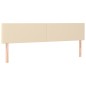 vidaXL Boxspringbett mit Matratze & LED Creme 160x200 cm Stoff vidaXL Boxspringbett mit Matratze & LED Creme 160x200 cm Stoff