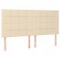 vidaXL Boxspringbett mit Matratze Creme 180x200 cm Stoff vidaXL Boxspringbett mit Matratze Creme 180x200 cm Stoff