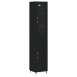 vidaXL Highboard Schwarz 34,5x34x180 cm Holzwerkstoff vidaXL Highboard Schwarz 34,5x34x180 cm Holzwerkstoff