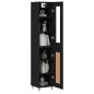 vidaXL Highboard Schwarz 34,5x34x180 cm Holzwerkstoff vidaXL Highboard Schwarz 34,5x34x180 cm Holzwerkstoff