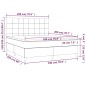 vidaXL Boxspringbett mit Matratze Creme 180x200 cm Stoff vidaXL Boxspringbett mit Matratze Creme 180x200 cm Stoff