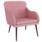 vidaXL Sessel Rosa 63x76x80 cm Samt vidaXL Sessel Rosa 63x76x80 cm Samt